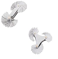 Vista 1 de Medidor de tornillo métrico e imperial y estadounidense SAE + 51 unidades de calibre de rosca America SAE