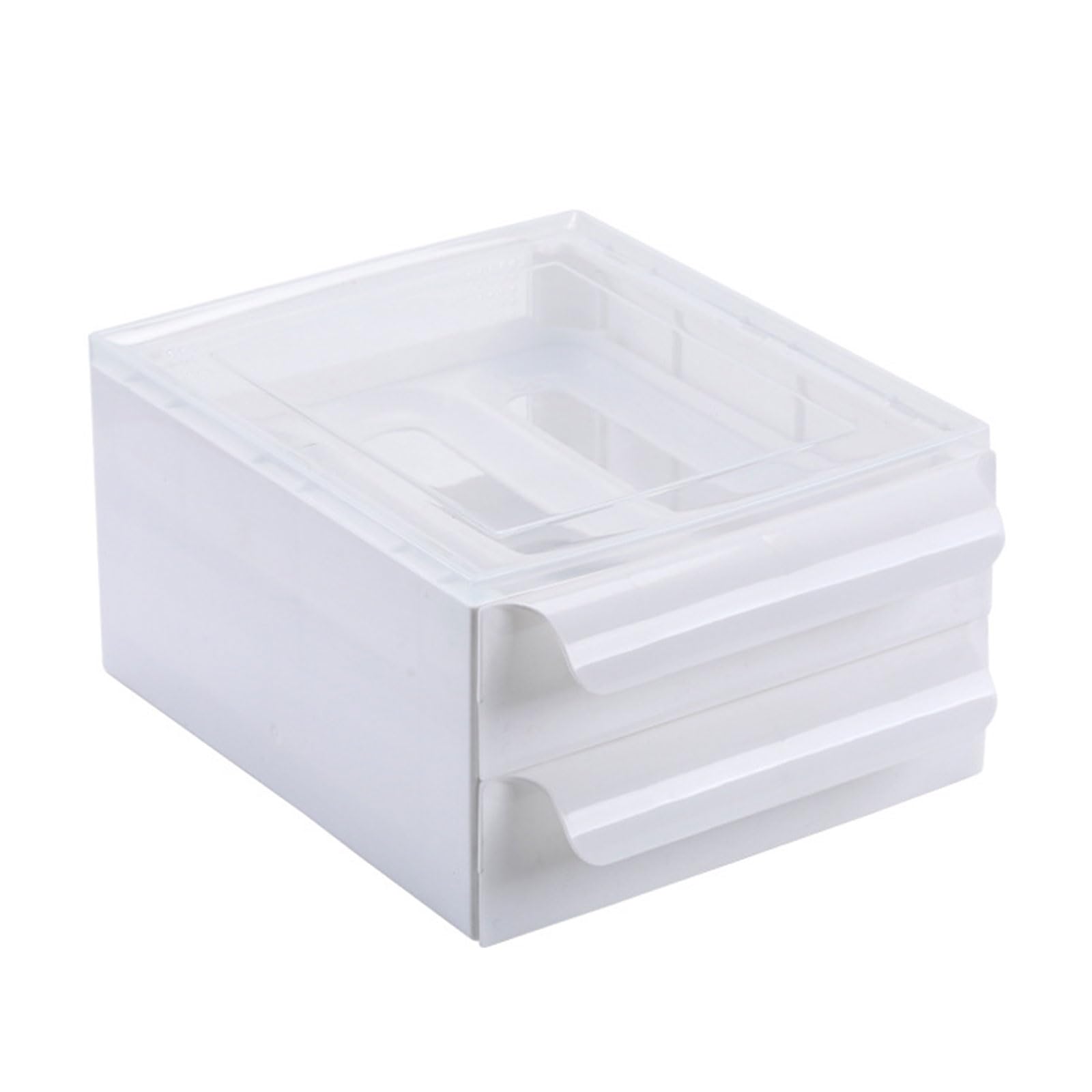 Xinsheinelry Sturdy Double Layer Storage Box Slide Drawer Eggs Container Organizer Rack Practical Kitchen Utensils Organizer Rack
