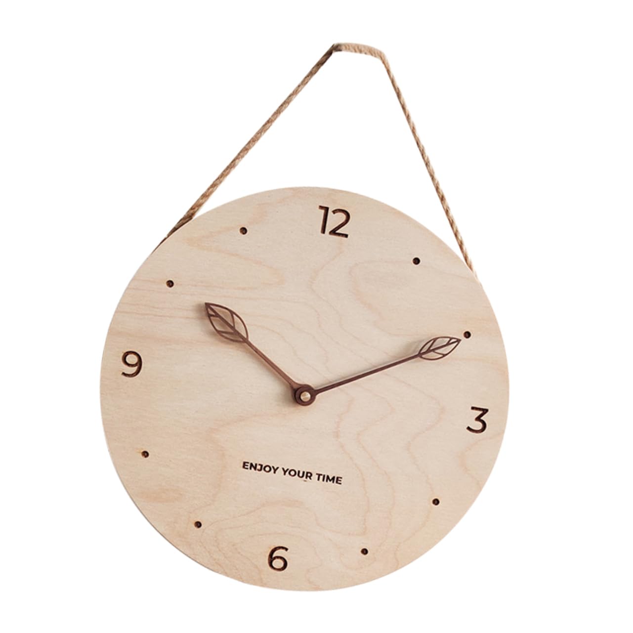 Horloge silencieuse murale en bois pour un sommeil paisible en chambre