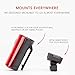 USB Rechargeable Bike Tail Light, Cycle Torch MicroBot LED Bicycle Taillight for City Commuters, Kids & Cyclists, Small Detachable Rear Bike Light Safety Red Bicycle Blinker