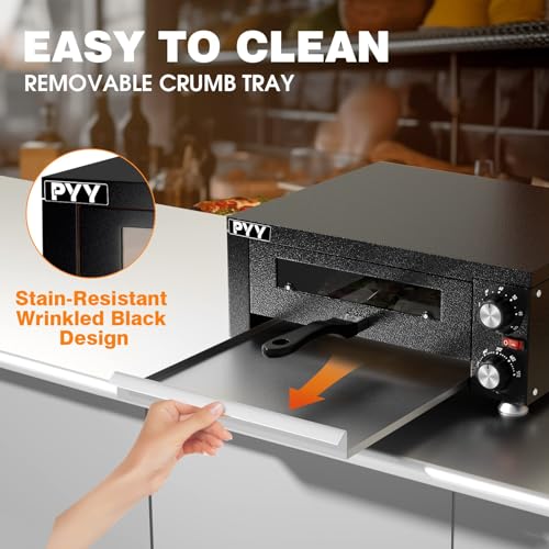 Pyy PYYPSHP01ARBKUS Electric Pizza Oven Indoor Countertop Pizza Oven Commercial Pizza Maker Machine thumb #3