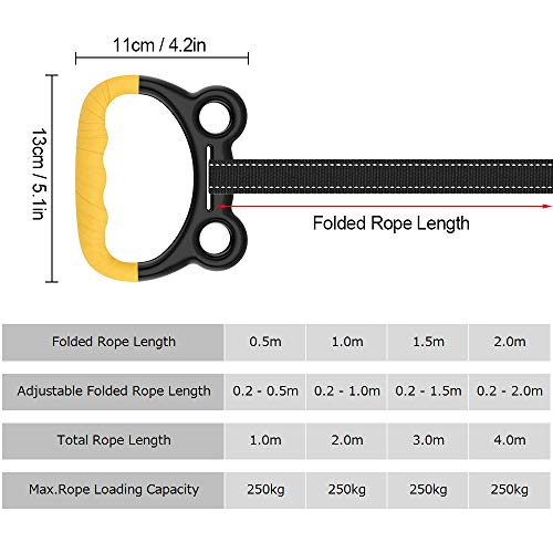 Anel de fitness, Andoer Anéis de ginástica para crianças Balanços de fitness Anéis de mão Meninos Me