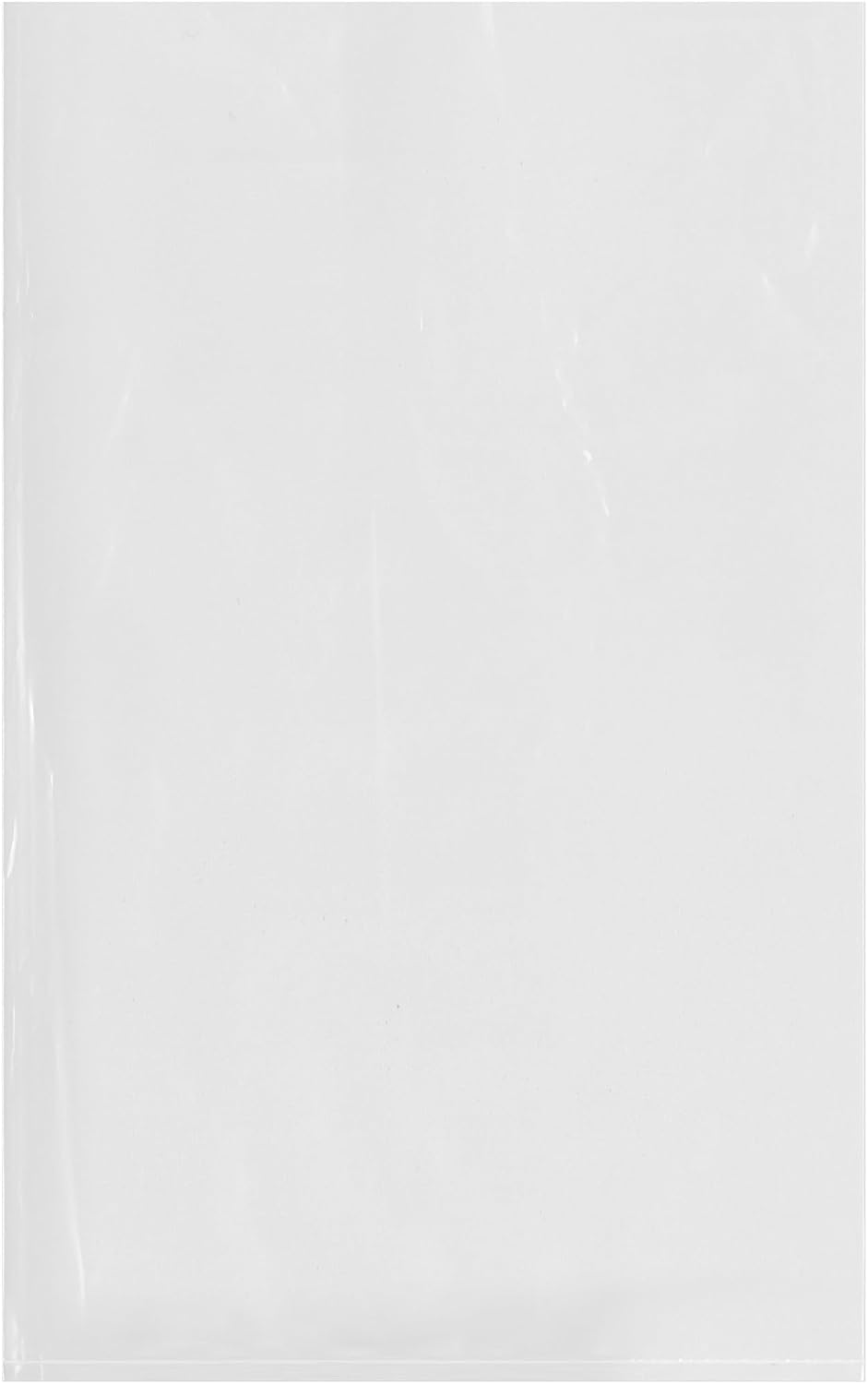 Plymor 10" x 16" (Pack of 50), 4 Mil Flat Open Clear Plastic Poly Bags