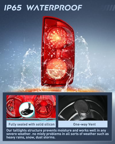 Image of Nilight Taillight Assembly Compatible with 2007 2008 Dodge Ram 1500