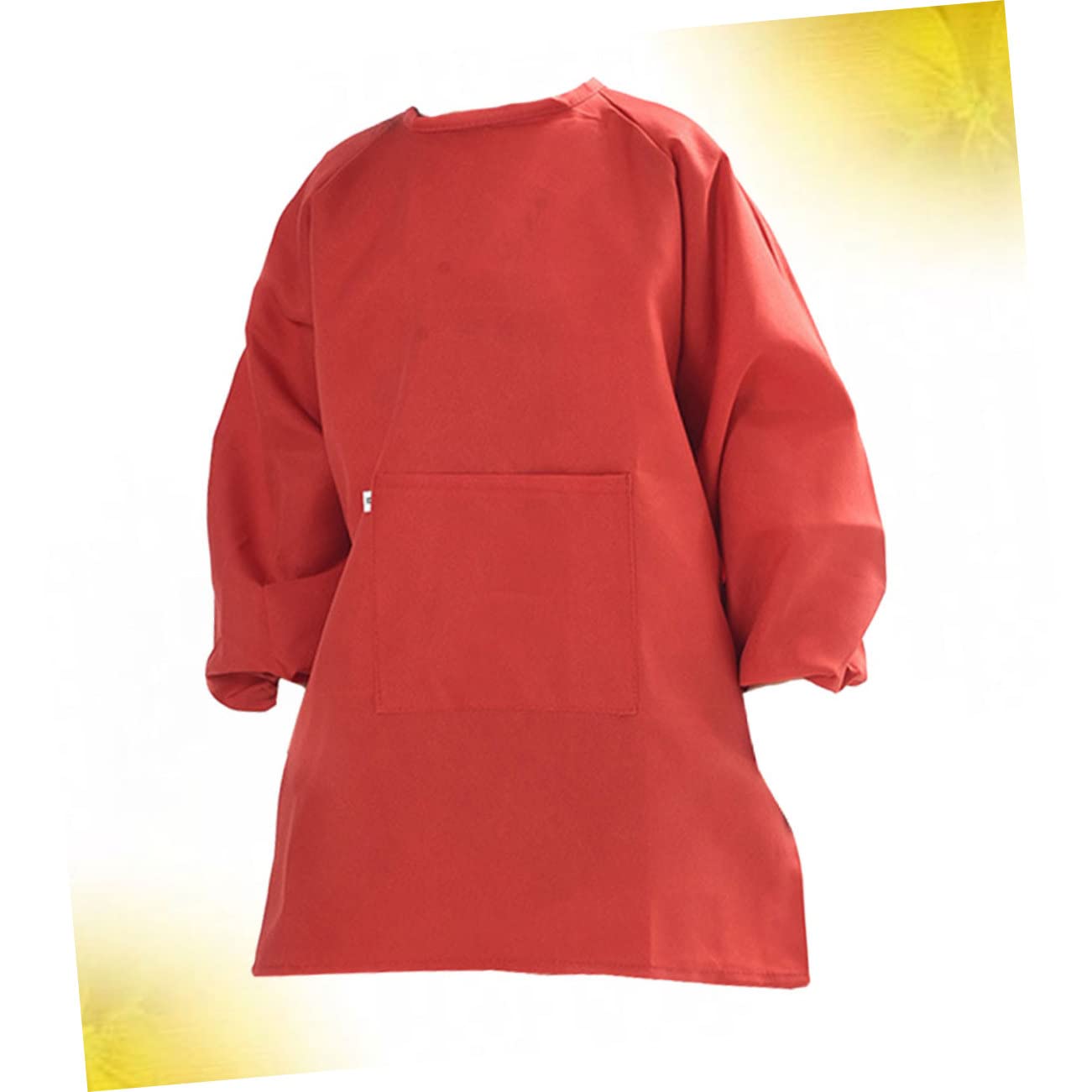 Abaodam 2piezas Delantal Infantil De De Manga Protector De Ropa Dibujar y Color Rojo