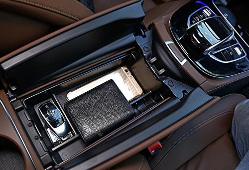 HIGH FLYING Central Armrest Box Storage Case Holder For Mercedes Benz E-Class 4dr Sedan W212 E200 E250 E300 E350 2009-2015
