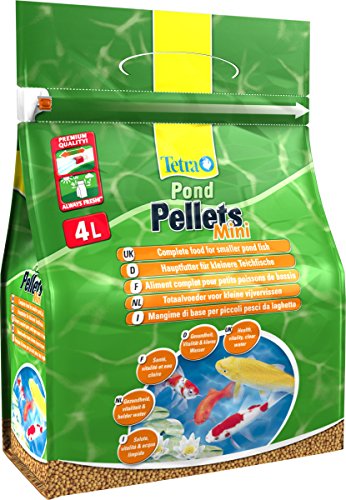 Tetra Pond Pellets Mini – Alimentation Quotidienne idéale pour tous les Petits Poissons de Bassin jusqu’à 15 cm – Mini Granules Enrichis en...