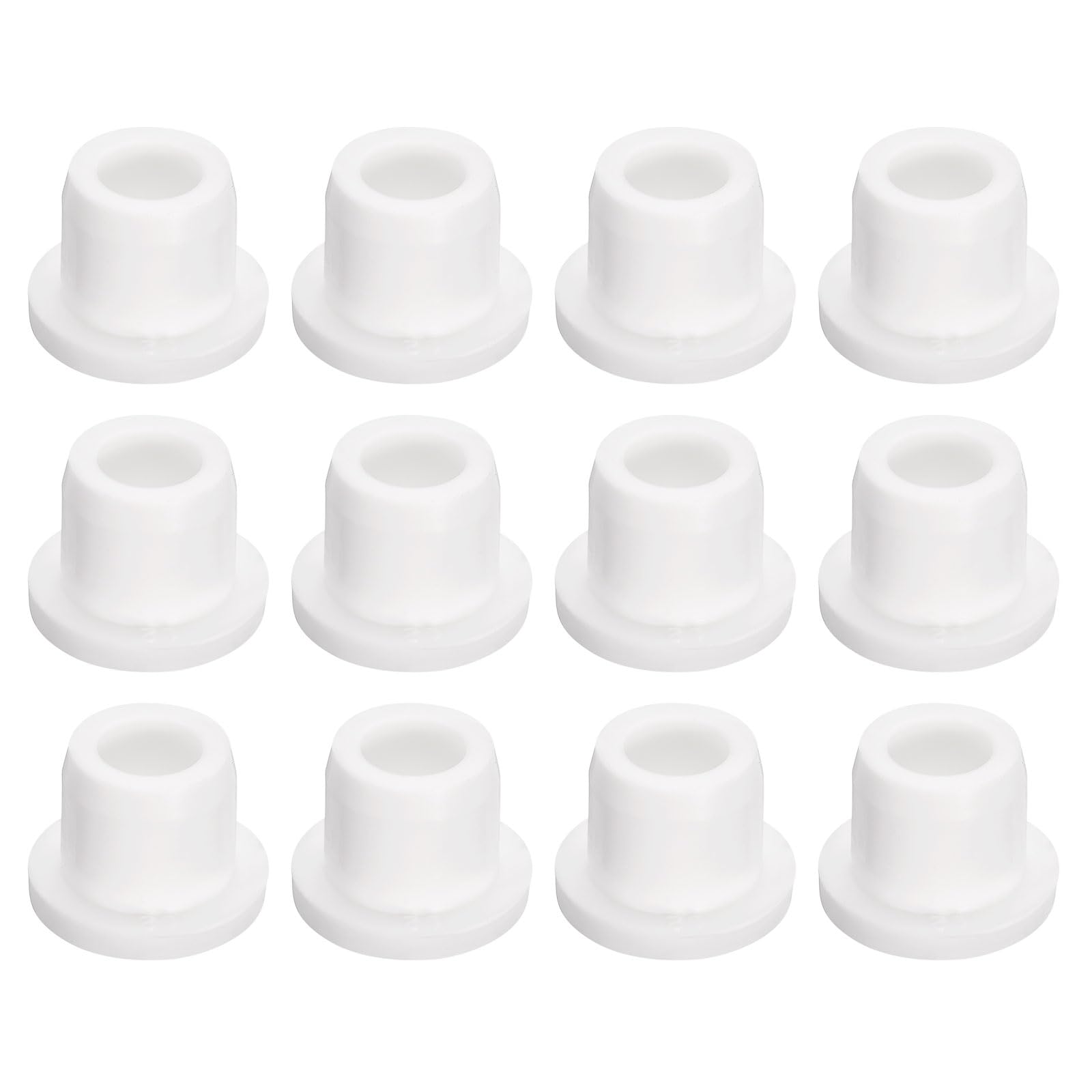 uxcell 12Pcs White Plug Holes, Waterproof Rubber Button Plug for 12mm / 0.47" Hole