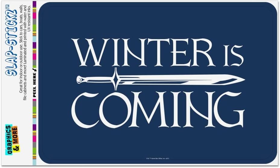 GRAPHICS & MORE Game of Thrones Winter is Coming Home Business Office Sign