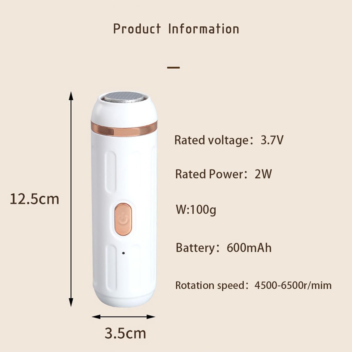 Electric Foot Callus Remover,with 3 Roller Heads,Rechargeable Portable Electric Foot File Pedicure Tools,Callus Remover for Feet,Pedi Feet Care Exfoliation,Hard Cracked Dry Skin Ideal - Image 6