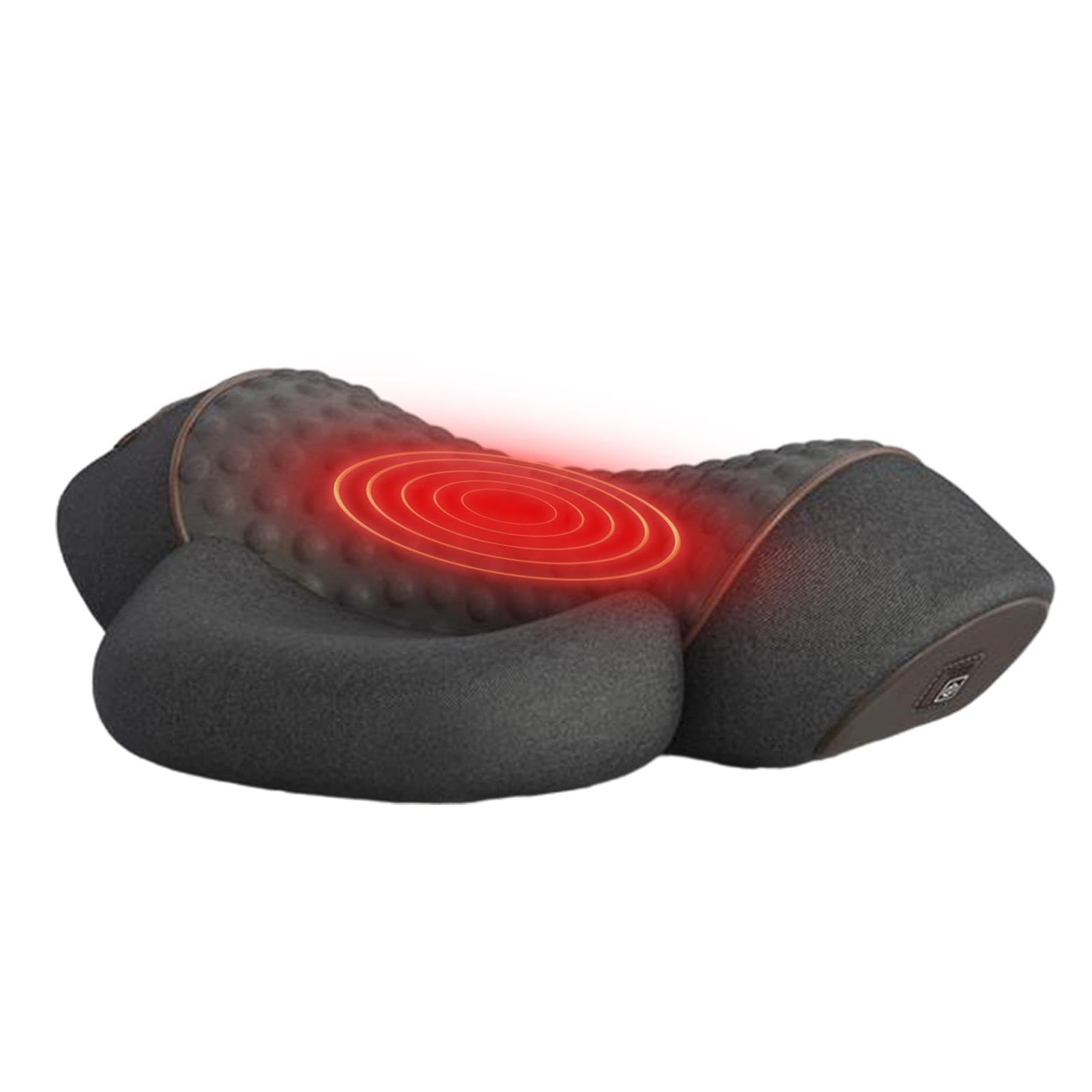 Fisiorest Massaggiatore per Il Collo 3 In1,Massaggiatore per Impastare per Testa Spalle Collo,Massaggio Profondo Rilassamento,con Calore&Trazione per Aiutare Dormire,Alleviare Dolore Muscolare&Tension