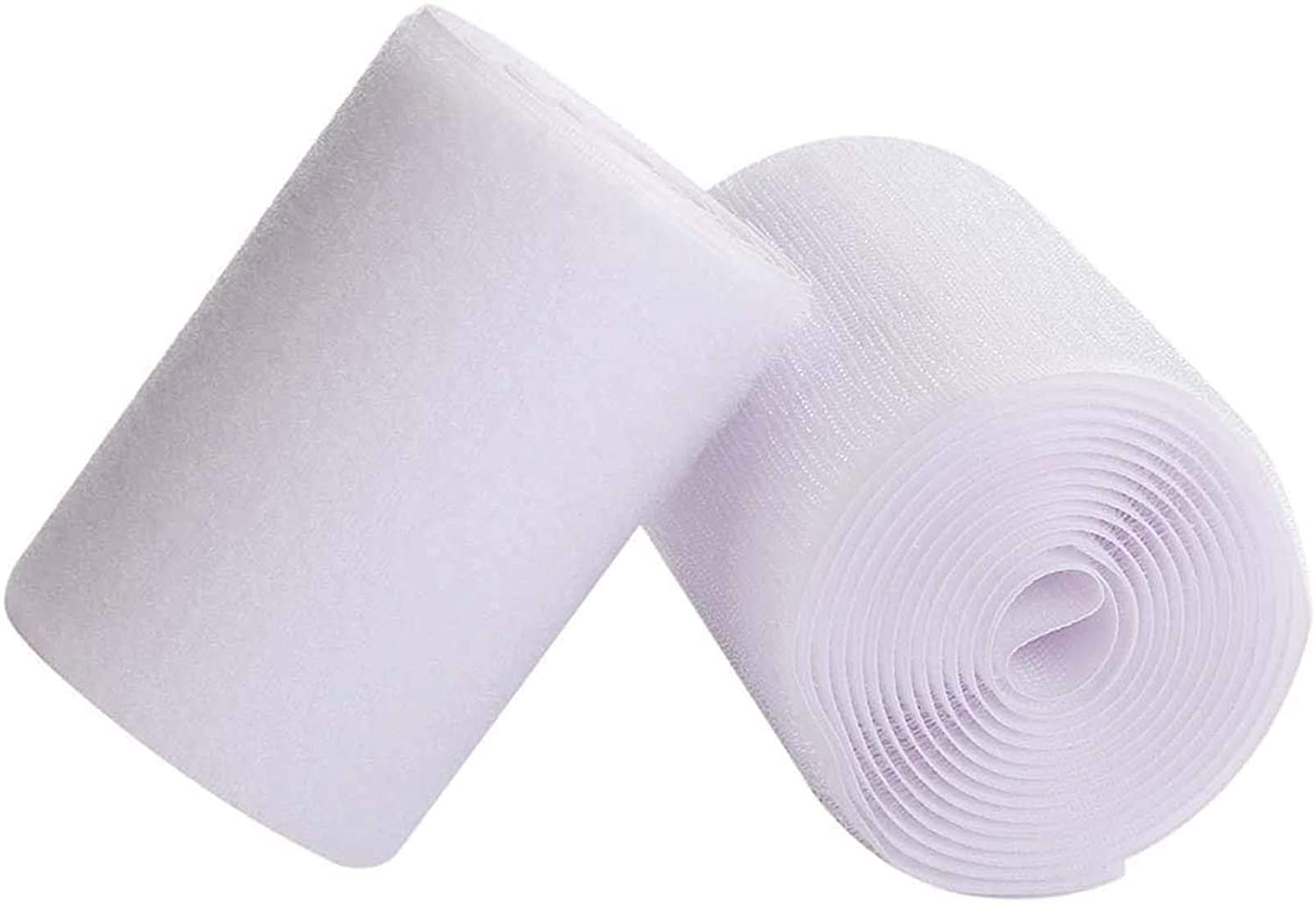PRANSUNITA 100 mm – Hook & Loop Double Sided Tape - Non-Adhesive Nylon Fastener Interlocking Tape for Sewing Crafts DIY, Clothes, Shoes – White – (2 MTS Each Hook & Loop Part Both)-image-27