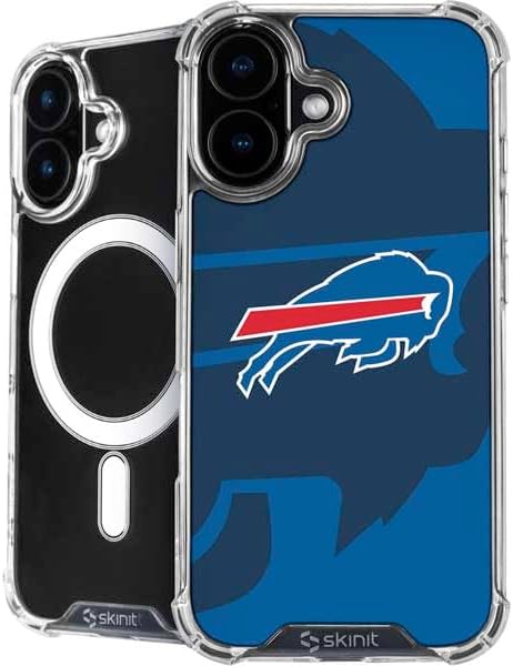 Skinit Phone Case Compatible with MagSafe iPhone 17 - Officially Licensed NFL Buffalo Bills Distressed Design