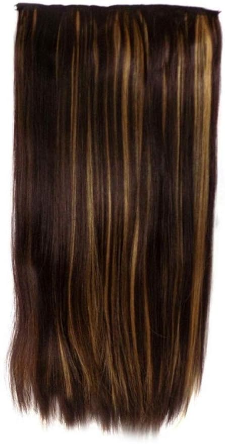 Prime 24 Inch 5 Clip In Golden Highlight Straight Hair Extension For Women And Girls Pack Of 1 M11 Amazon In Beauty