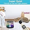 Kastty-Cat-Water-Fountain-Super-Quiet-Water-Fountain-for-Cats-Inside-Pet-Water-Fountain-for-Kitty-Cat-Waterer-Dog-Bowl-Dispenser-22L74ozwith-Super-Long-Life-Span-Pump-BlackColorful-LED-Light Dog Bowl Dispenser with Long Life Span Pump