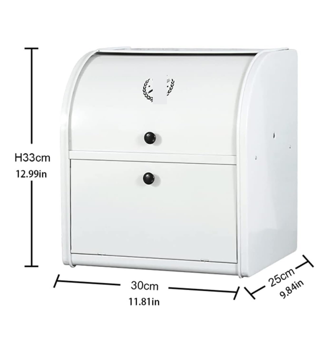 Brotkasten Brotbox Retro Brotkasten Aus Metall, Doppelschichtig, Moderner Metall-Brotkasten, Brotaufbewahrungsbehälter Für Theke Vintage Modern