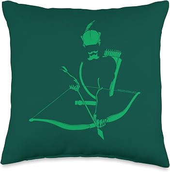 Justice League Green Arrow Minimal Throw Pillow, 16x16, Multicolor