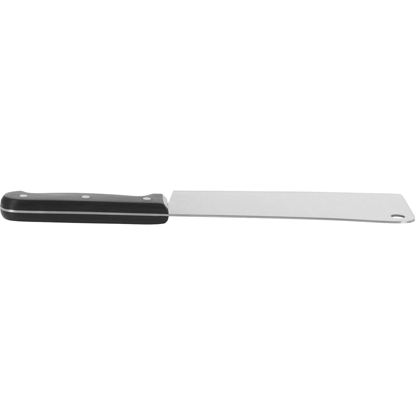 Westmark Hacha de cocina, Hoja ancha, longitud total: 30 cm, Acero inoxidable/plástico, Negro/plateado, 13582280