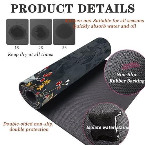 Alfombra cocina lavable antideslizante súper absorbente de dos piezas 3