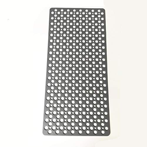 Smabee - Anti-Slip Bathtub Mat Eco Friendly Tasteless Tpe Bath Mats Extra Soft Machine Washable Bathroom Shower Mat 34.5 X 15.5 Inch (Gray) #TOP2