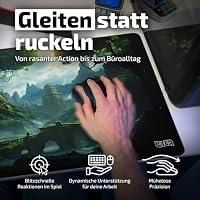 Tilt Gaming Mauspad 1000x500 mm - 4 mm rutschfeste Schreibtischunterlage Groß - Speed-Oberfläche & HD-Druck - Maschinenwaschbar Mousepad XXL für Gaming und Büro - Tree of Civilization Desk Mat – Ansicht 5