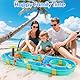 Gaethra Wassertisch Spielzeug 3+ Jahr, Wassertisch Kinder Outdoor mit 2 Boote, 6 Tierfiguren, Wasserbahn Draußen Wasserpark Spielset für Kinder 3+ Jahr