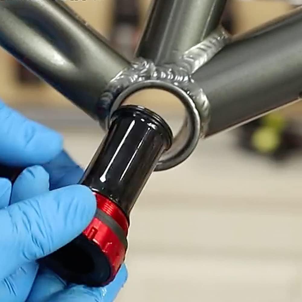 Wspornik rowerowy ze stopu aluminium 68/73 mm ze stalą Berings BSA BB do roweru szosowego MTB (czerwony)