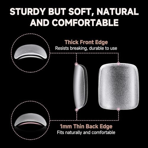Image of UNA GELLA Toe Nail Tips Full Cover, 216 Pcs Square Round Toe Nail Press Ons Clear Pre-shape Gel Toe Nail Tips Double Matte Acrylic Fake Toenails Extensions DIY Home Nail Salon for Women, 15 Sizes