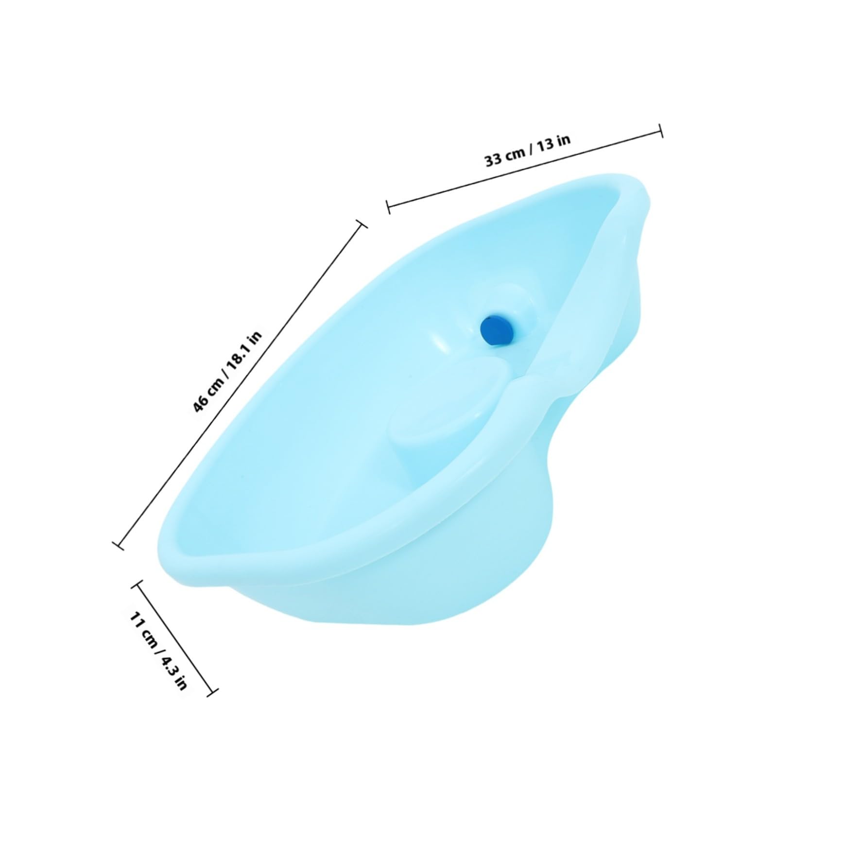 Bacinella Lavacapelli Portatile in Abs per Anziani e Disabili Letto Vasca Shampoo Leggera e Resistente per Uso Domestico e Post Parto con Tubo Lavacapelli per Letto per Pazienti