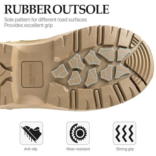 Image of FREE SOLDIER Men's LT Military Tactical 8 inch Daily Work Boots