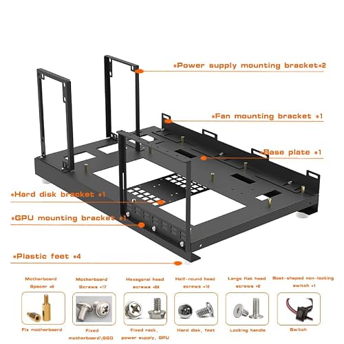 ALAMENGDA Open Computer Case DIY PC Test Bench (ATX) - Image 12