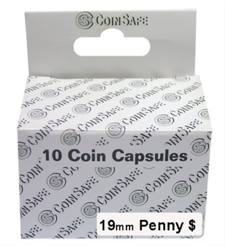CoinSafe Capsules for Cents, Box of 10 (19mm)