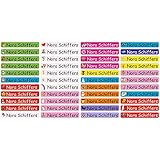 INDIGOS UG® Sticker Name Sticker Pen Sticker - 49x7 mm - Personalized - Mix Girl - 88 Pieces for Children, School and Kindergarten - pens, Pencil Cases, rulers - Individual Print