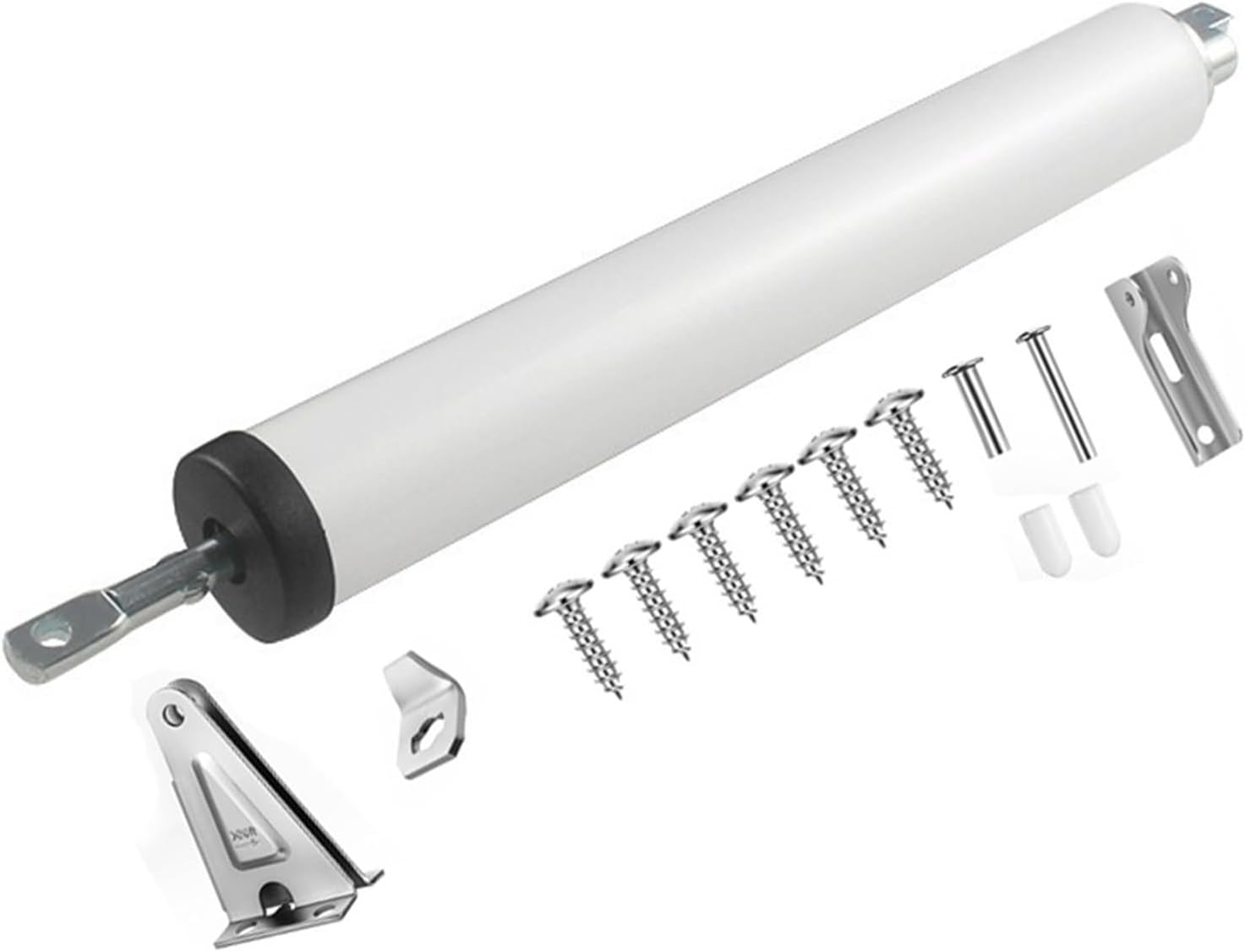 Duty Pneumatic Door Closer, Window, Snap Plate Hold Open Feature & Smooth Closing Motion,Adjustable Speed(Bronw)