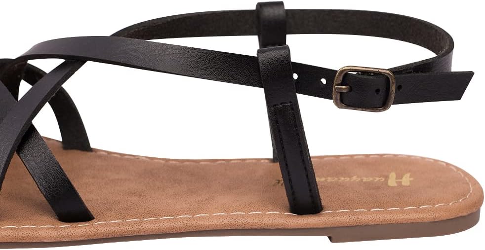 Women's Gladiator Flat Sandals Fisherman Strappy Sandals Ankle Strap Sandals - Image 5