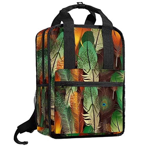 Sac à dos garçons jaune avec bretelles réglables motif papillons taille unique
