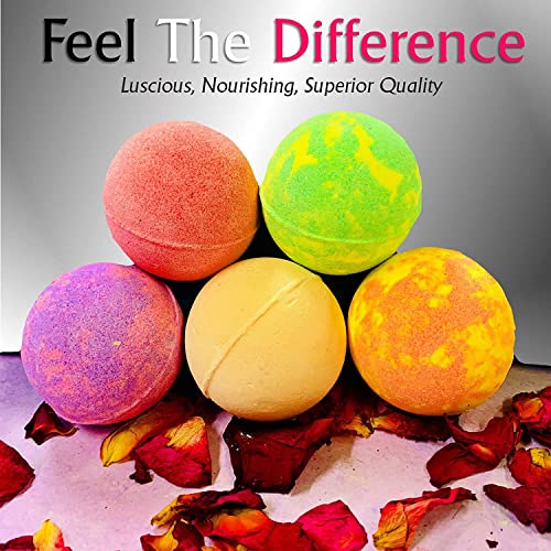 Bath Bombs Gift Set For Women And Men. 24 Luxury Bath Bombs Individually Wrapped Bulk Box. Moisturizing Organic Bath Bombs For Women, Men And Kids! Best Bath Bomb Set For Teens Too! Gifts For Him #TOP5