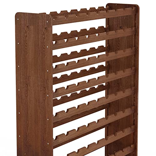 Lenmar Serie RW RW-3-135 Portabottiglie in Legno per Bottiglie Marrone RW-3-135 198x92x26.5 16 Letti per 135 Bottiglie Vino Portabottiglie - immagine 5