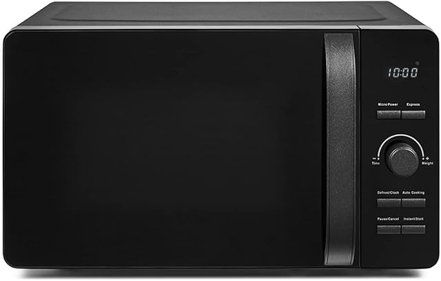 Tower Glitz T24021BS Digital Microwave with 60-Minute Timer, 6 Power Levels and 8 Auto-Cook Options, 20L, 800W, Black