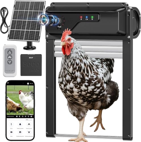 WiFi Solar Chicken Coop Door with Camera