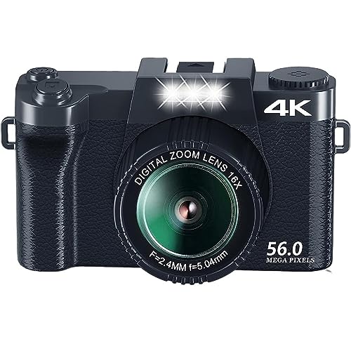 Appareil photo numérique 56MP autofocus pour vlogging net et streaming HD