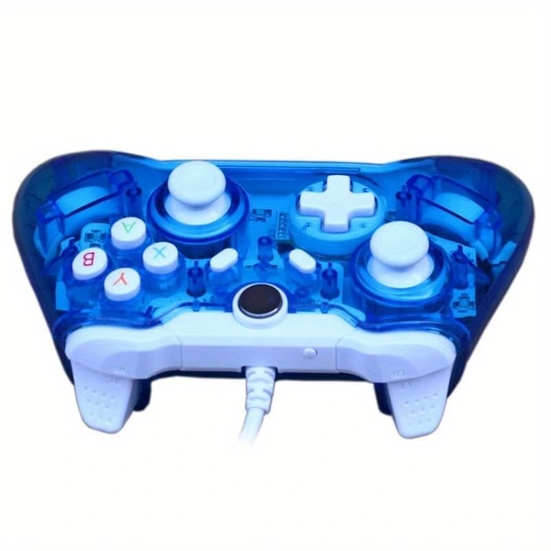 Seven Fairies Wired USB Game Controller for Windows PC, Android, Nintendo Switch & Steam Deck, Hall Effect Joysticks, Turbo, Dual Vibration, Plug and Play Gaming Gamepad with Ergonomic Design