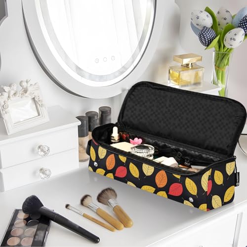 Garden Leaf Marble Hair Tools Travel Bag Heat Resistant Mat for Irons Straighteners Curling Iron Hair Care Accessories Portable Organizer Bag miniatura 7