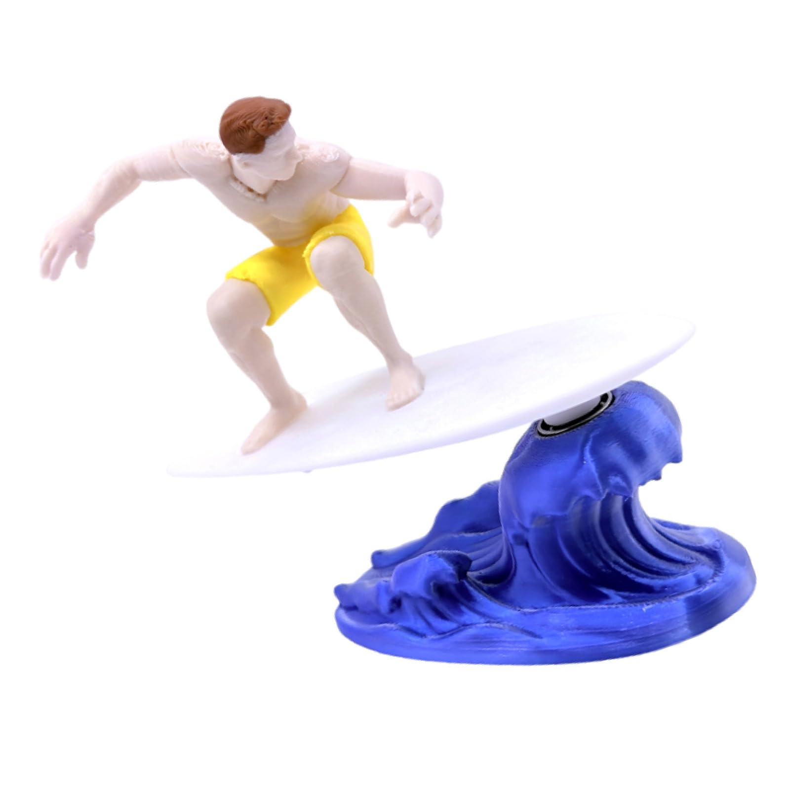 SHYYOULQE Inertial Motion Surfing Figure Sculpture Car Dashboard Decoration Handcrafted with 3D Printing Technology Muscle Boarder Bobblehead Figure