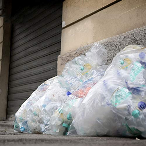 95-100 Gallon, (50 Count Wholesale w/Ties) Large Clear Plastic Recycling Trash Bags, (Clear) - Thumbnail 6