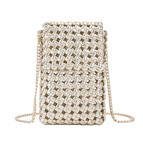 PHILOMENA Boho Crochet Small Crossbody Bag for Women Cell Phone Purse Lightweight Cute Summer Knit...