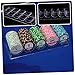 BESTonZON 1pc Poker Chips Organizer Case Acrylic Storage for Poker Chips Item Storage Compact Design for Easy Organization and