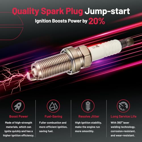 Image of BDFHYK Ignition Coil UF401 and Spark Plug 4469 for Nissan 350Z 2003-2006