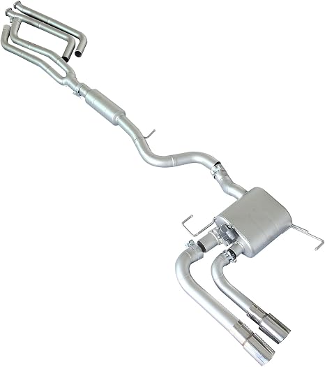 Peastorm Catback Exhaust System, Muffler Cat Back Valved Exhaust Cutout
