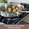 All-Clad Copper Core 5-Ply Stainless Steel Sauté Pan with Steel Lid 5 Quart Induction Oven Broiler Safe 600F Pots and Pans, Cookware Silver #3